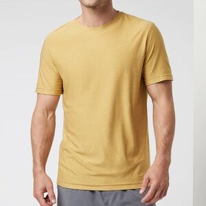 Vuori Men's Short Sleeve Tee - Mustard Yellow